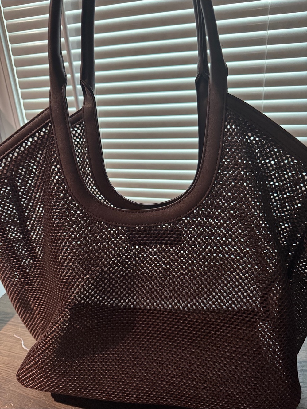 Alf the label Amy tote - Brown Mesh - Picture 2 of 4